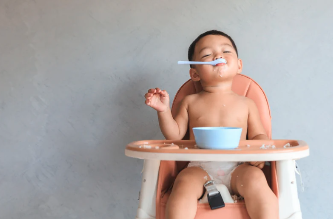 Child eating separately